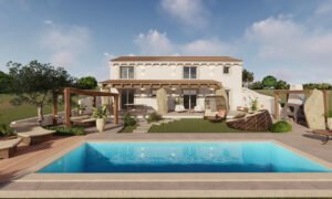 Country house villa with swimming pool and sea view