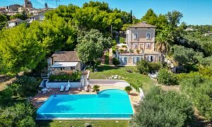 Stunning villa in Civitanova Marche with panoramic sea views, elegant garden, and luxurious amenities