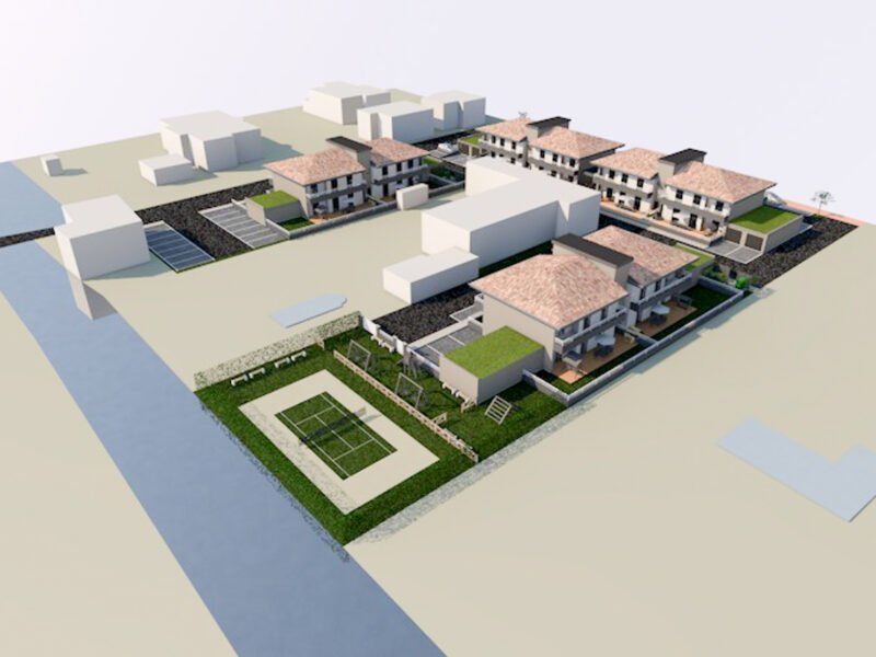 Residential complex with modern units and outdoor amenities in Nizza Monferrato by Italian Hillside