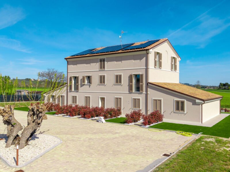 Eco-friendly country house with apartments and wellness suites in Monsano by Italian Hillside