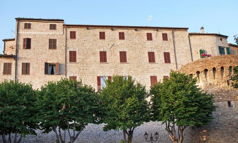 Historic boutique hotel with spa in the medieval town of Staffolo, Le Marche – luxury hospitality property represented by Italian Hillside real estate